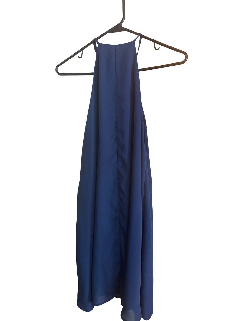 Charlotte Russe Blue Halter Neck Sleeveless Dress Size S